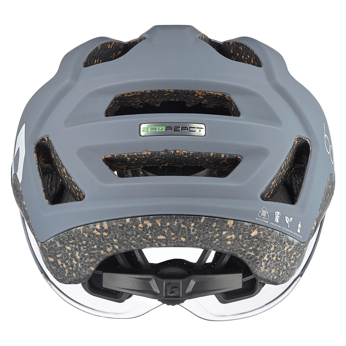 REACT VISOR, Cool Grey Matte-Clear Cat 0, hi-res image number null